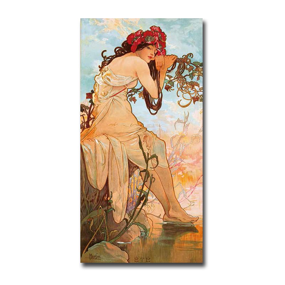 Amazon.com: Ete by Alphonse Mucha Premium Gallery Wrapped